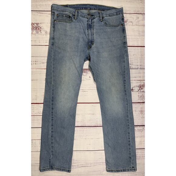 Levi's Other - Levi's 513 Men's Slim Straight Men's Size 36Wx30L Faded Blue Denim Well Worn